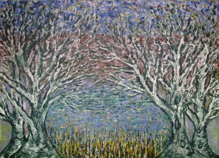 "Samenhang"	70x90cm, acryl op doek